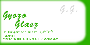 gyozo glasz business card
